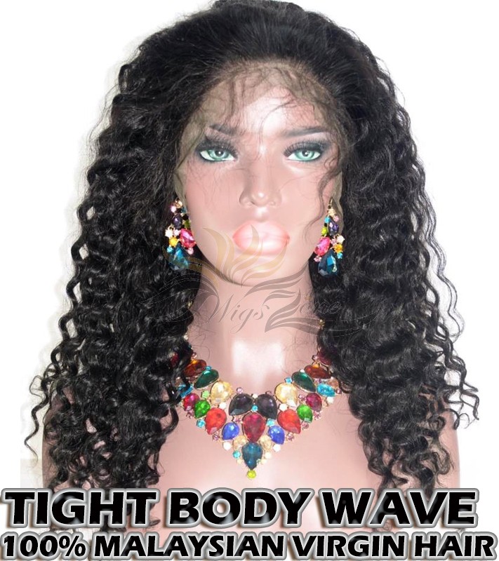 Tight Body Wave Malaysian Virgin Hair HD Lace 360 Lace Wig 150% Density Pre-Plucked Hairline