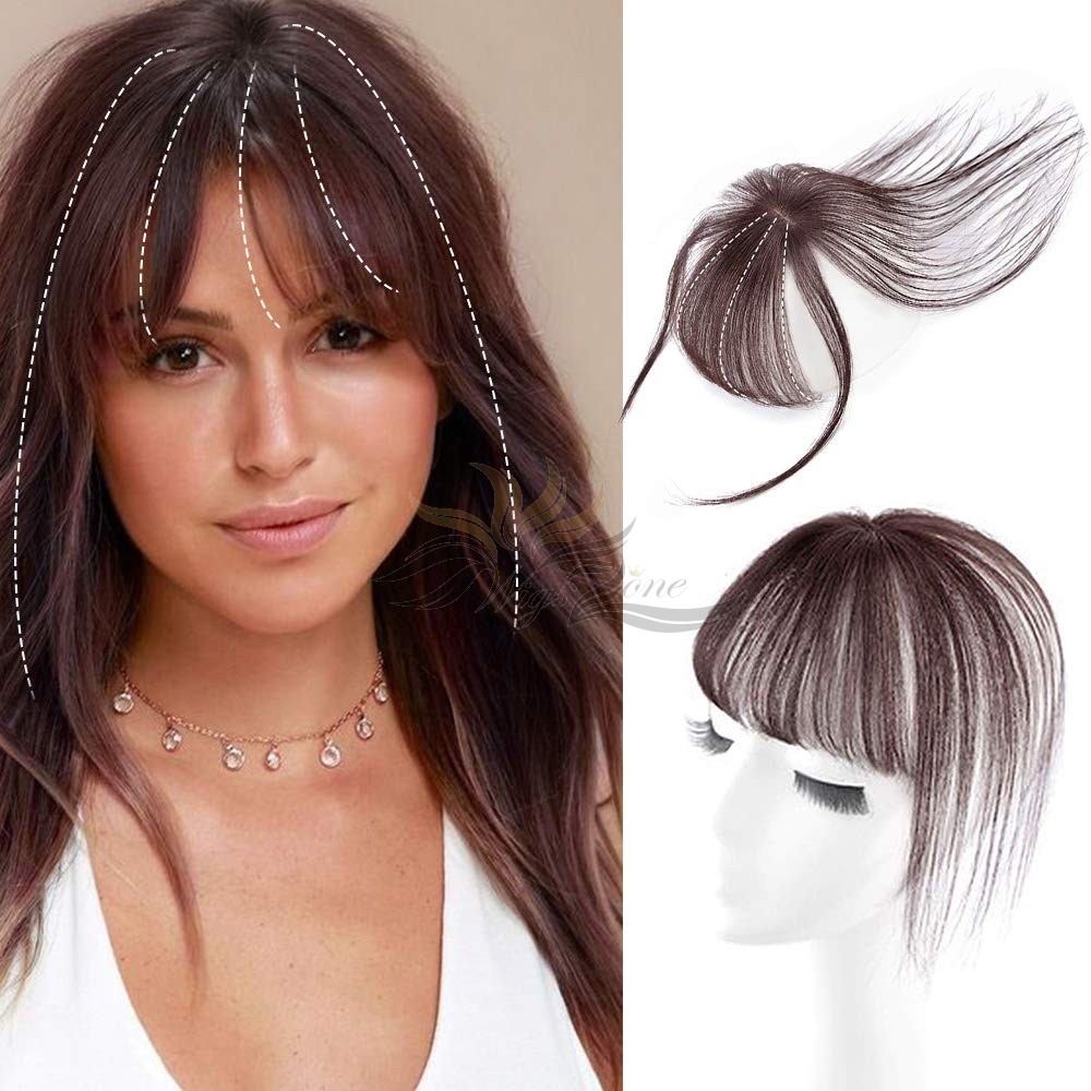 3D Air Human Hair Bangs Fringe Hair Topper Fashion Clip-in Hair Extension [FB03]