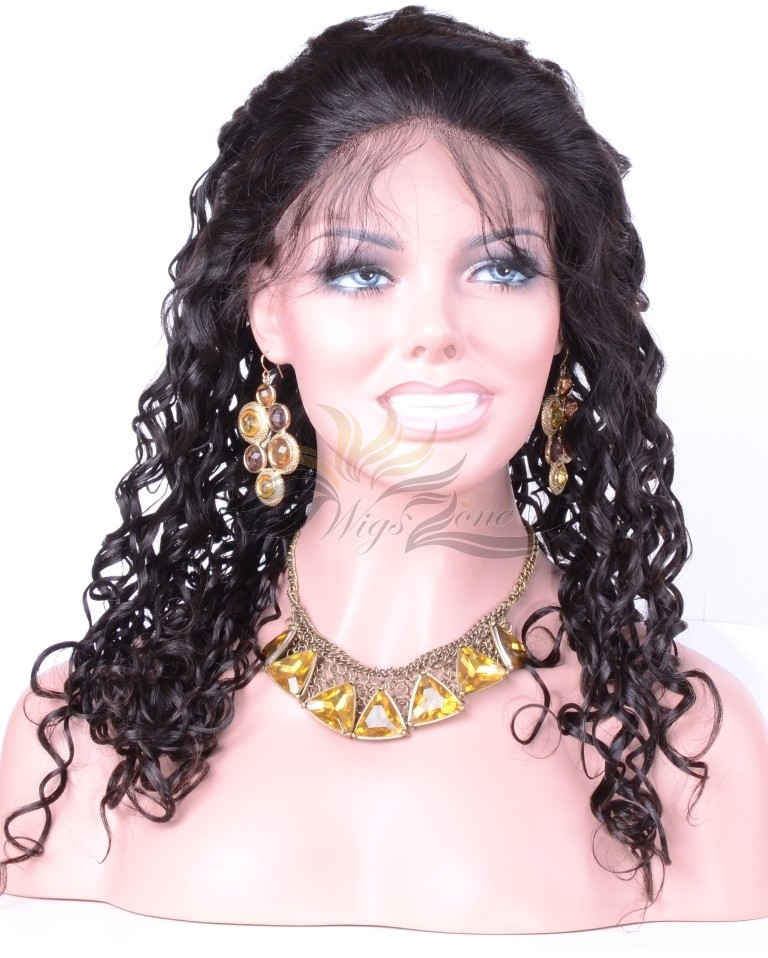 Soft Spiral Curl Brazilian Virgin Hair Lace Wig Pre-Plucked Hairline HD Invisible Skin Melting Lace Wig Super Bleached Knots [BRSSC]