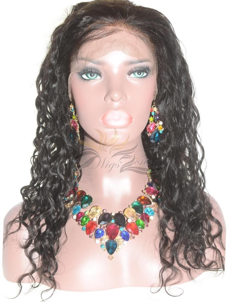 Spanish Wave Fake Scalp Lace Wig Undectable Lace Pre-Plucked Hairline No Cornrows or Wig Cap Needed [FSSW]