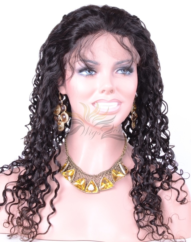 Soft Curly Brazilian Virgin Hair Lace Wig Pre-Plucked Hairline HD Invisible Skin Melting Lace Wig Super Bleached Knots [BRSC]