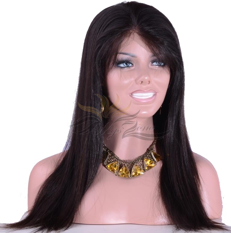 Silky Straight Chinese Virgin Hair Lace Wig Pre-Plucked Hairline HD Invisible Skin Melting Lace Wig Bleached Knots [CNST]