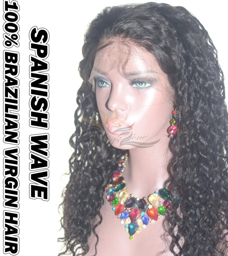 Spanish Wave Brazilian Virgin Human Hair HD Lace 360 Lace Wig 150% Density Pre-Plucked Hairline
