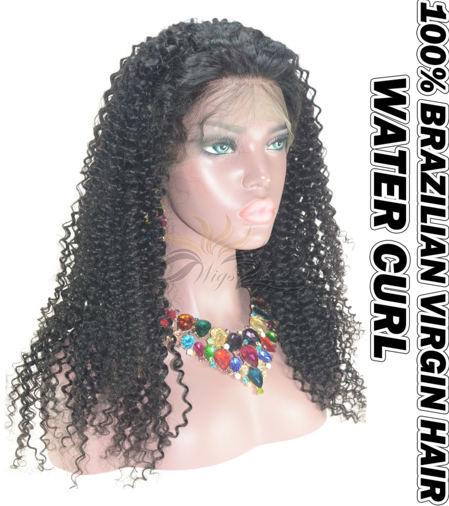 Water Curl Brazilian Virgin Human Hair HD Lace 360 Lace Wig 150% Density Pre-Plucked Hairline