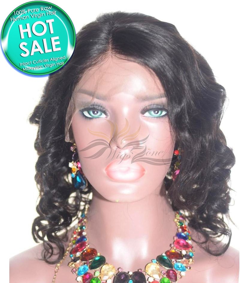 Hot Sale Body Curl Malaysian Virgin Hair Lace Wig Pre-Plucked Hairline Super Bleached Knots Super Fine HD Lace [MFBC]