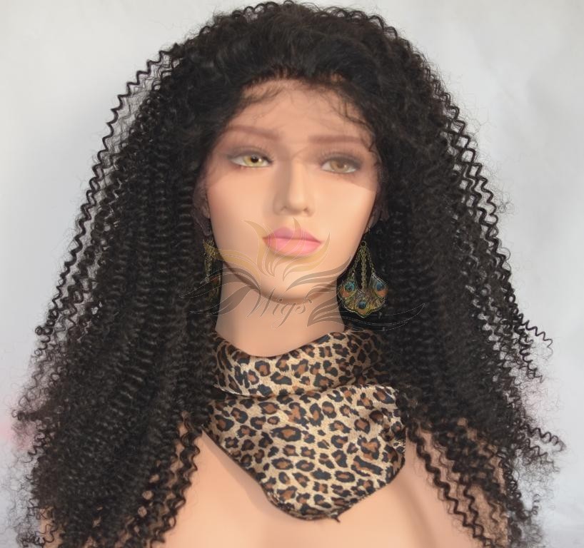 HD Lace Skin Melting Lace Kinky Curl Malaysian Virgin Hair HD Lace Wig Pre-Plucked Hairline [HDMAKC]