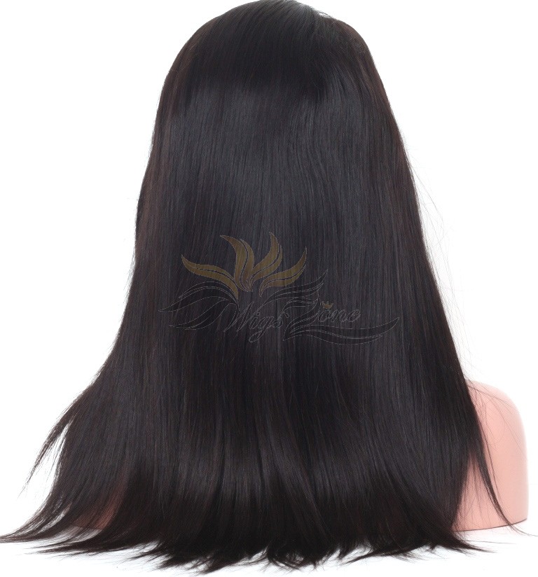 Silky Straight SILK TOP Lace Front Wig Cambodian Virgin Hair Hidden Knots [CASHST]