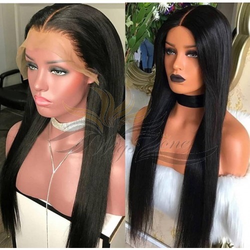 Futura Fiber 13"x6" Long Middle Parting Lace Front Wig 24inch Straight hair Looks & Feels Like Human Hair [SHL6ST]