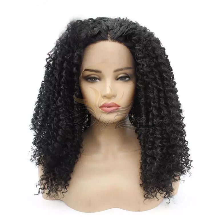 Futura Fiber Afro Kinky Curl Lace Front Wig Looks & Feels Like Human Hair [SHAKC]