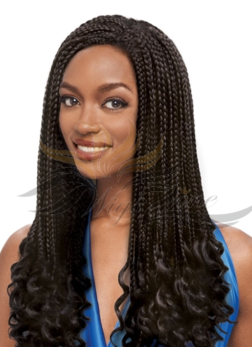 Futura Fiber Braided Box Braid Multi-Part Lace Front Wig Looks & Feels Like Human Hair [SHBB02]
