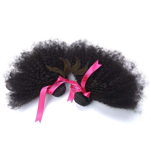 Afro Kinky Curl Brazilian Virgin Hair Wefts 2pcs/Lot Human Virgin Hair Weaves 2 Bundles [BRWAKC2]
