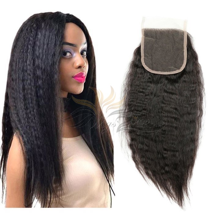 Brazilian Virgin Hair Lace Closure Natural Color Deep Wave [BLCNKT]