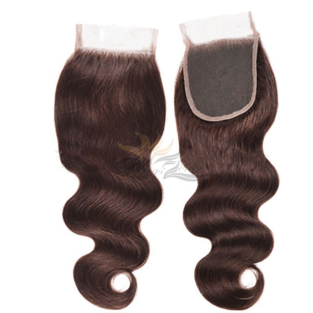 Brazilian Virgin Hair Lace Closure Color #2 BODY WAVE  [BLC2BW]