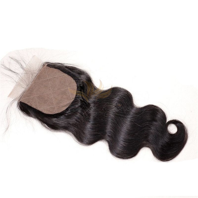 Body Wave Brazilian Virgin Hair Silk Base Closure 4inchx4inch Hidden Knots [BSBW]