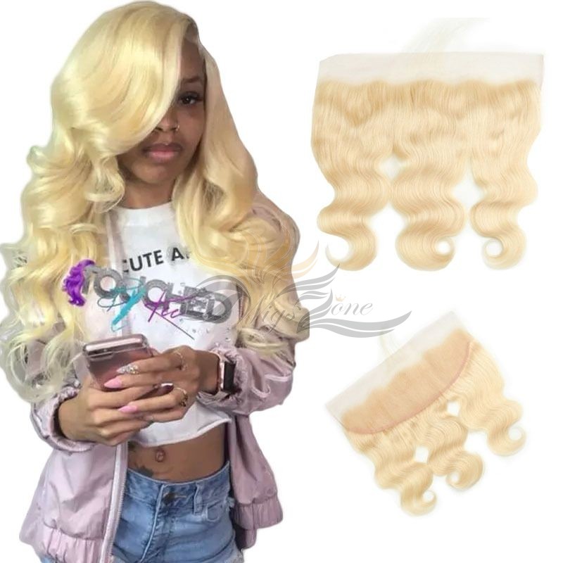 Blonde Color #613 Body Wave Human Virgin Hair Lace Frontal [613LBW]