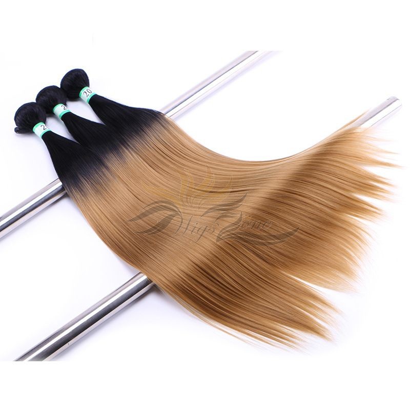 Ombre 1B/27# Straight Hair Ultima Fiber Hair Weft   [SUW1B27]