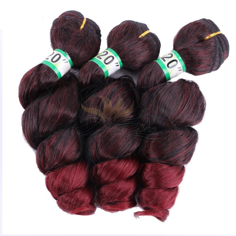 Funmi Hair Curl Ombre Color 1b/118 African American Hair Ultima Fiber Hair Weft   [SUWF]
