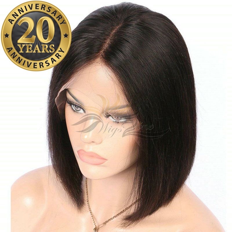 Hot Sale 20th Anniversary Celebration Blunt BOB Brazilian Virgin Hair Lace Front Wig, Lace Frontal Wig [BLFW12]