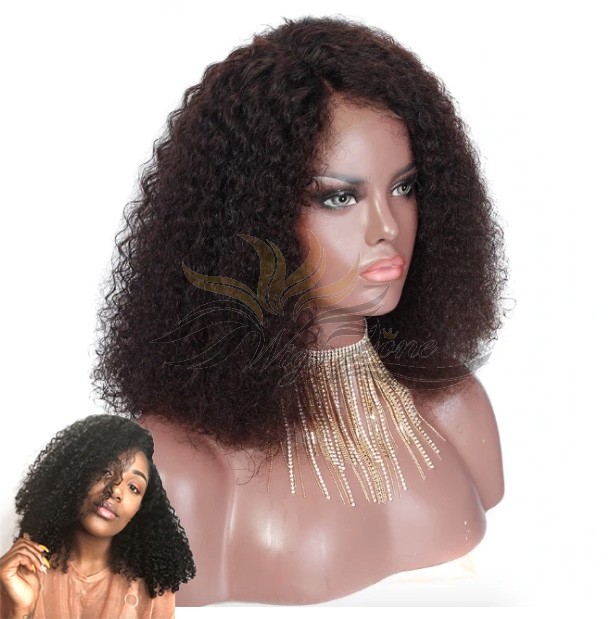 Malaysian Curly Bob Lace Front Wig Pre-Plucked Hairline Silk Top And Fake Scalp Available [MHCB]