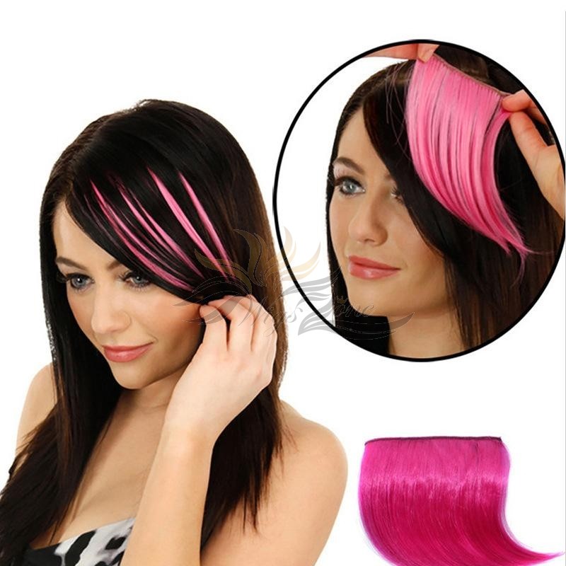 Universal Color Gradient Invisible Seamless Hair Extension Hair Piece Straight Bang [HA11]