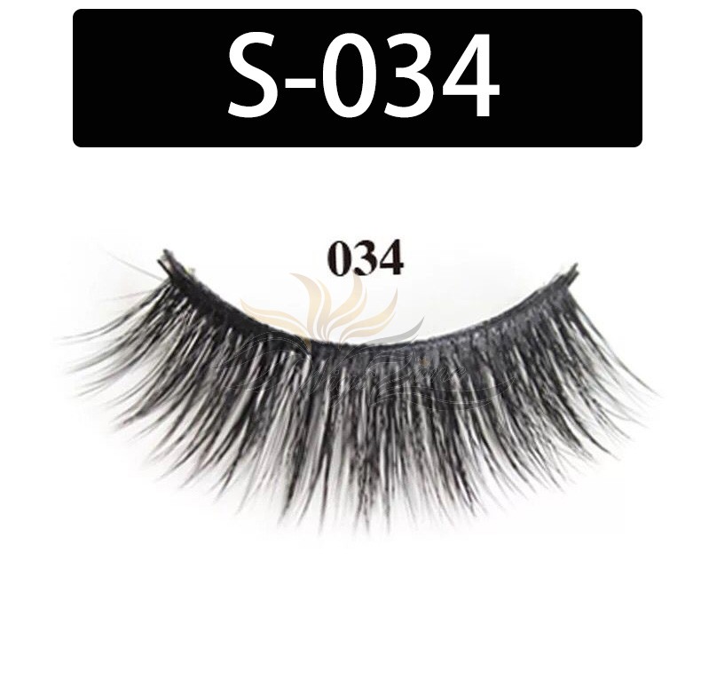 5D Silk Lashes Handmade Natural False Eyelash 5 Pairs/Pack [S-034]