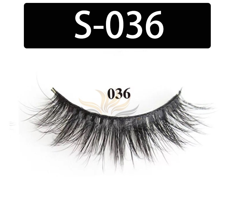 5D Silk Lashes Handmade Natural False Eyelash 5 Pairs/Pack [S-036]