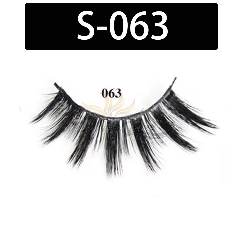 5D Silk Lashes Handmade Natural False Eyelash 5 Pairs/Pack [S-063]