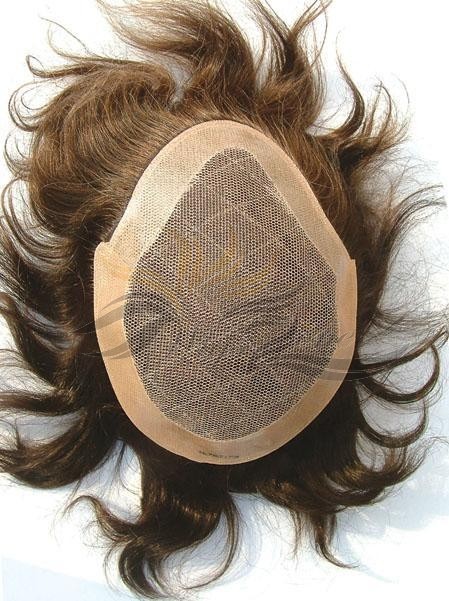 Germany Lace With Thin Skin Hair Replacement System for Men Top Quality Human Hair Hairpieces [T17]
