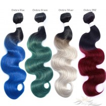 Special Ombre Color Body Wave Brazilian Virgin Hair Wefts Human Virgin Hair Weaves  [BRSOBW]