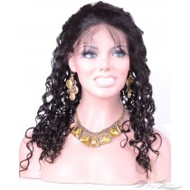 Soft Spiral Curl Brazilian Virgin Hair Lace Wig Pre-Plucked Hairline HD Invisible Skin Melting Lace Wig Super Bleached Knots [BRSSC]