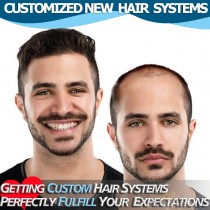 Customize New Hair Replacements Toupees Hair Systems