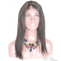 Silky Straight Fake Scalp Lace Wig Undectable Lace Pre-Plucked Hairline No Cornrows or Wig Cap Needed [FSST]