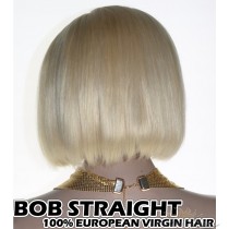 100% Top Grade European Virgin Hair Blonde Color #613 BOB Straight Headband Wig Scarf Wig [EH613BS]