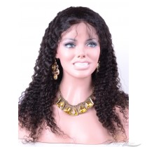 Deep Wave Malaysian Virgin Hair Lace Wig Pre-Plucked Hairline HD Invisible Skin Melting Lace Wig Bleached Knots [MADW1]