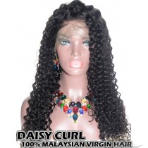 Daisy Curl Malaysian Virgin Human Hair HD Lace 360 Lace Wig 150% Density Pre-Plucked Hairline