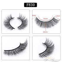 5D Mink Eyelashes 5D Layered Effect Faux Siberian Mink Fur Reusable Hand Made Strips Eyelashes 5 Pairs [F830]