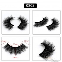 5D Mink Eyelashes 5D Layered Effect Faux Siberian Mink Fur Reusable Hand Made Strips Eyelashes 5 Pairs [G802]