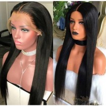 Futura Fiber 13"x6" Long Middle Parting Lace Front Wig 24inch Straight hair Looks & Feels Like Human Hair [SHL6ST]