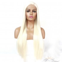 Futura Fiber Ash Blonde Color Lace Front Wig Looks & Feels Like Human Hair [SHSB]