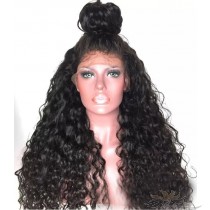Futura Fiber Lace Front Wig 26inch Deep Curly 1B Looks & Feels Like Human Hair [SHDC]