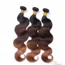 Three Tone Colors 1B/4/30 Brazilian Virgin Hair Wefts Body Wave  [BR3T2BW]