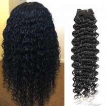Deep Wave Color 1B Black Hair Ultima Fiber Hair Weft 70g [SUWDW]