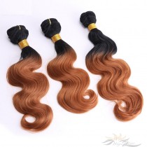 Body Wave Ombre Color 1B/30 African American Hair Ultima Fiber Hair Weft   [SUW1B30BW]