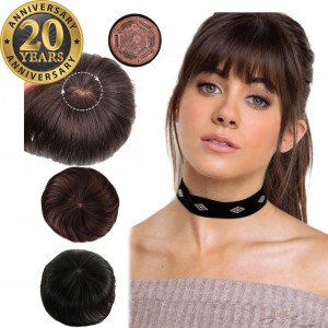 20th Anniversary Celebration Human Virgin Hair Silk Base Topper Hidden Knots Hairpieces [HP37]