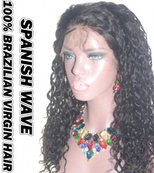 Spanish Wave Brazilian Virgin Human Hair HD Lace 360 Lace Wig 150% Density Pre-Plucked Hairline