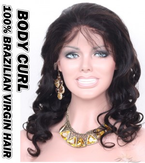 Body Curl Brazilian Virgin Human Hair HD Lace 360 Lace Wig 150% Density Pre-Plucked Hairline