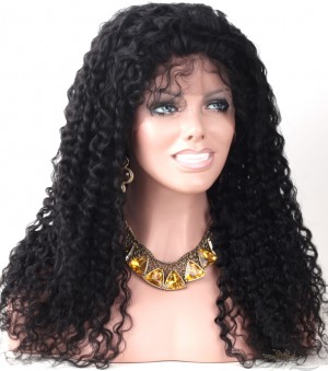 Deep Wave Human Hair Lace Wig Pre-Plucked Hairline For Black Women Super Bleached Knots HD Invisible Skin Melting Lace [IRDW2]