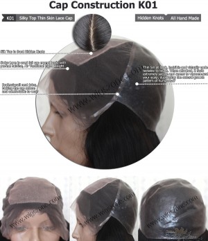 CUSTOM MADE SILK TOP THIN SKIN LACE WIG EXACTLY AS YOU WANT [K01]
