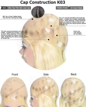 CUSTOM MADE SILK TOP THIN SKIN LACE WIG EXACTLY AS YOU WANT [K03]