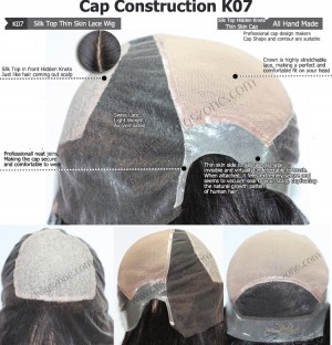 CUSTOM MADE SILK TOP THIN SKIN LACE WIG EXACTLY AS YOU WANT [K07]